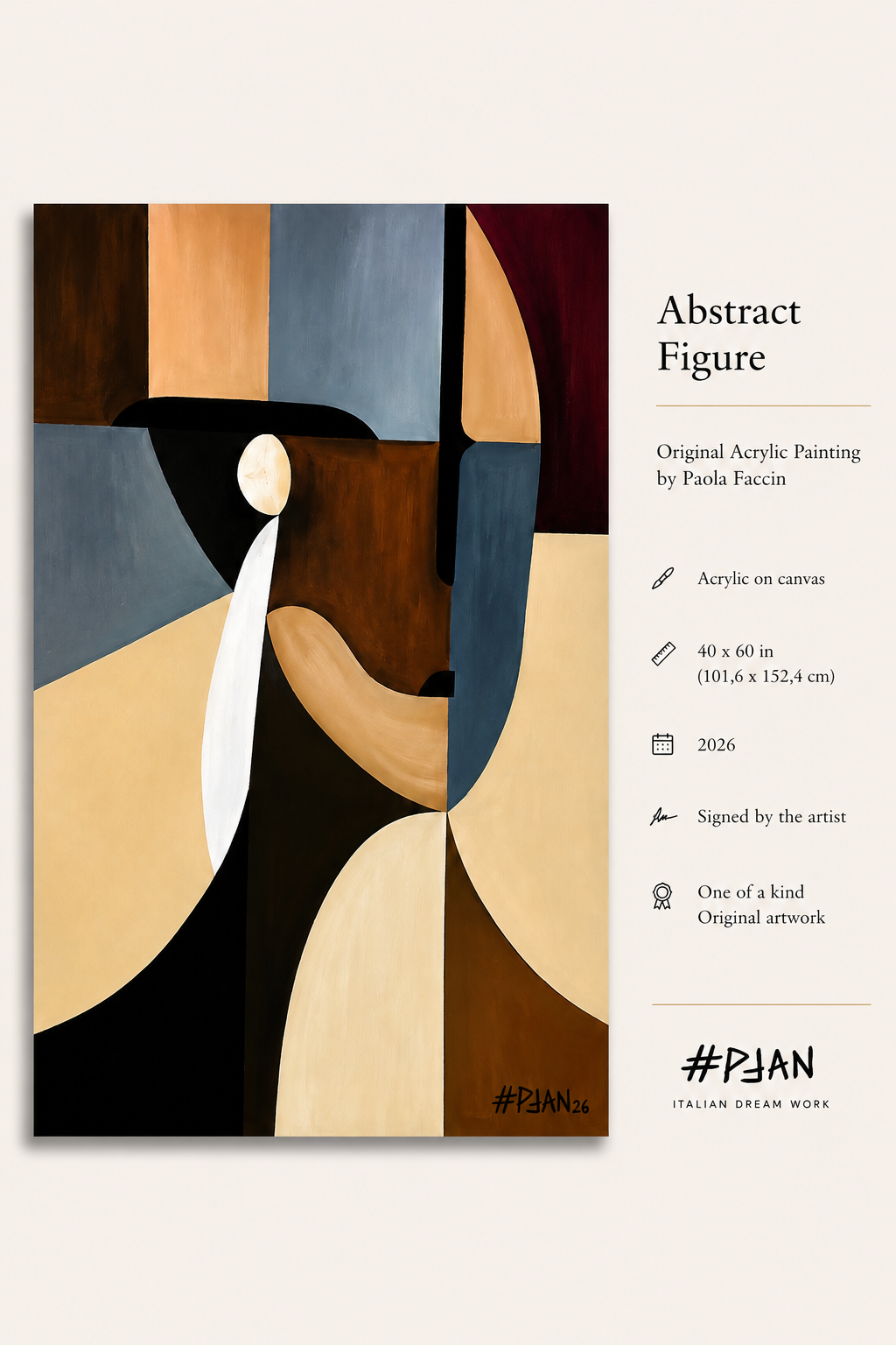 ABSTRACT FIGURE - ORIGINAL PAINTING