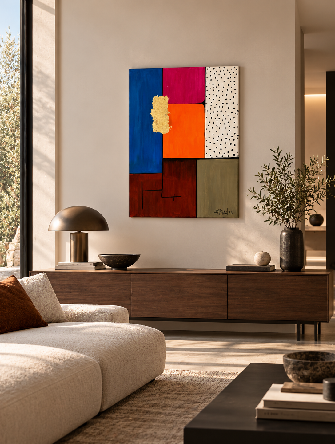 GOLDEN CONTRAST - ORIGINAL PAINTING